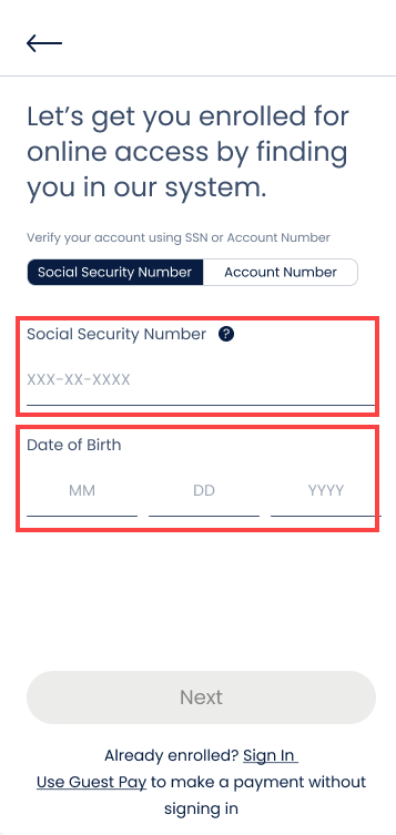 A screenshot of a social security number Description automatically generated
