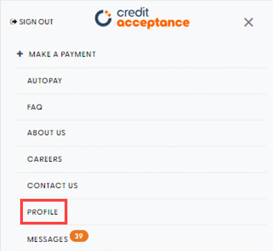 A screenshot of a credit acceptance form Description automatically generated